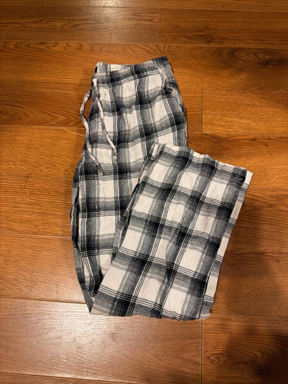 GAP Black & White Plaid Pjs Pants